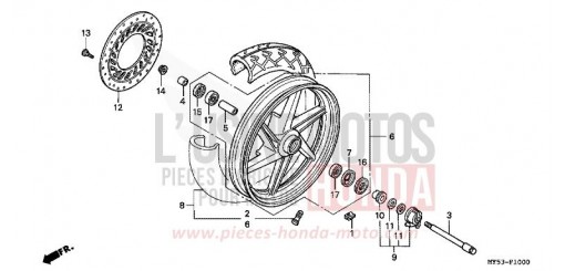 ROUE AVANT CB500R de 1994